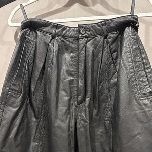 Vintage Black Leather Pants